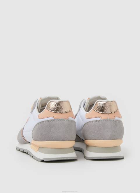 žene bijela brit heritage kombinirane tenisice Pepe Jeans JZ8H615