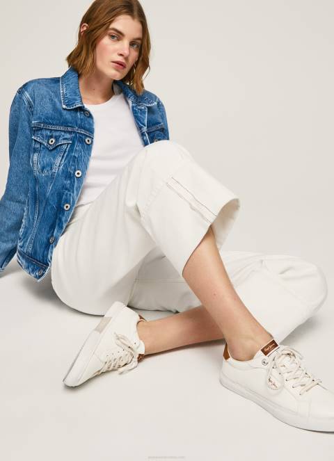 žene bijela kenton max klasične tenisice Pepe Jeans JZ8H583