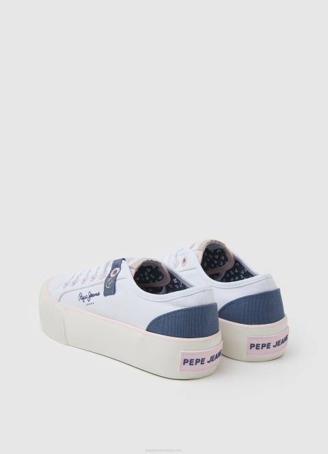 žene bijela ottis sun platform tenisice Pepe Jeans JZ8H608