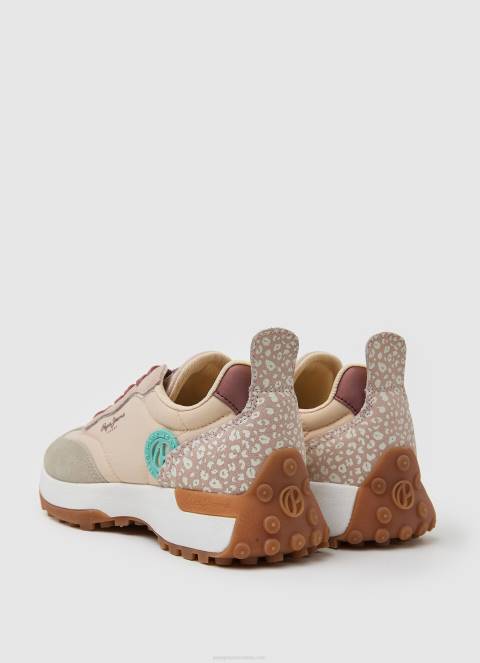 žene blijedo roza lucky leo kombinirane tenisice Pepe Jeans JZ8H579