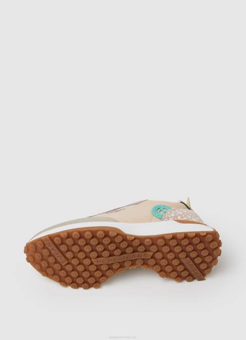 žene blijedo roza lucky leo kombinirane tenisice Pepe Jeans JZ8H579