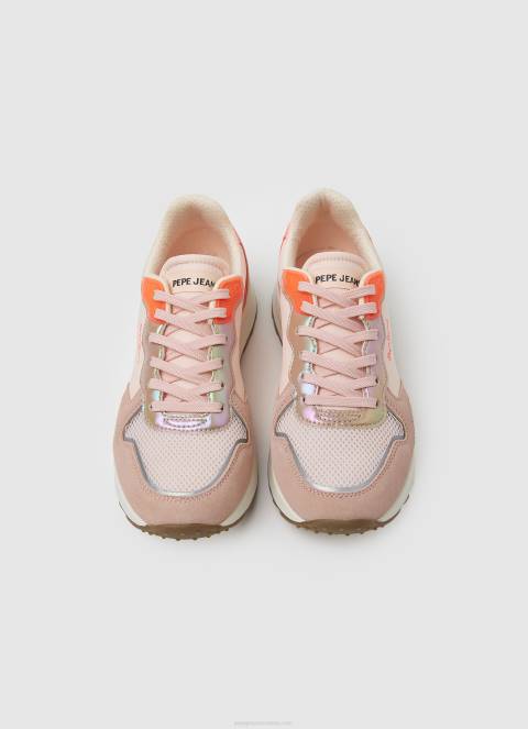 žene ljubičasto ružičasta joy star mekane kombinirane tenisice Pepe Jeans JZ8H582