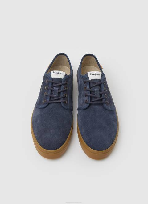 žene mornarica colin shoe kožne tenisice Pepe Jeans JZ8H638