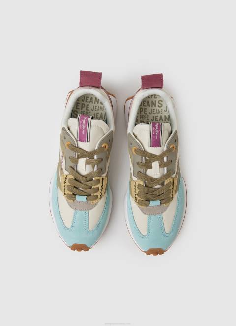 žene mousse kombinirane tenisice s printom sreće Pepe Jeans JZ8H578