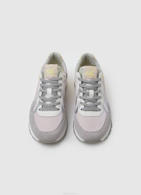 žene nježno ružičasta brit print kombinirane tenisice Pepe Jeans JZ8H587