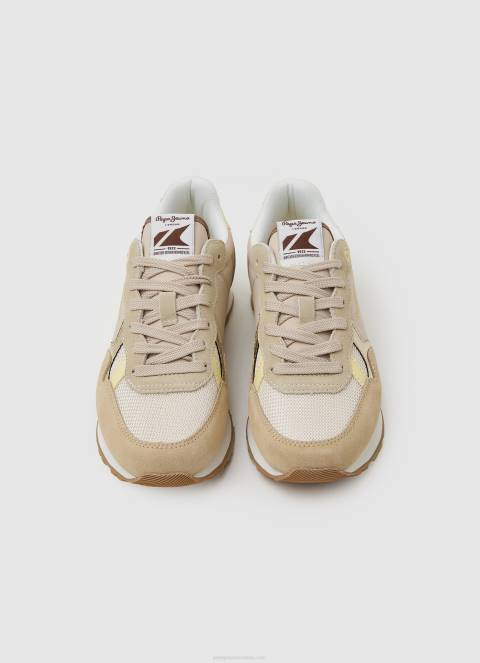 žene od čipke brit heritage kombinirane tenisice Pepe Jeans JZ8H616