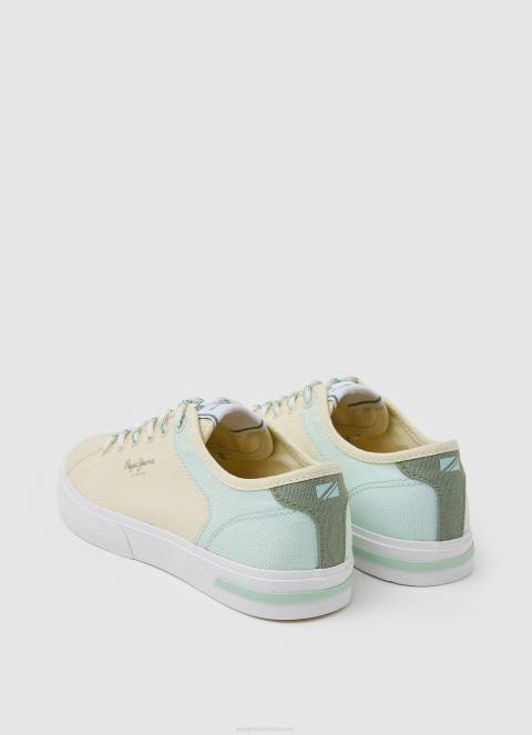 žene pastelni limun kenton road basic tenisice Pepe Jeans JZ8H634