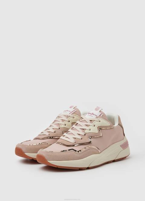 žene ružičasta arrow light kombinirane tenisice Pepe Jeans JZ8H601