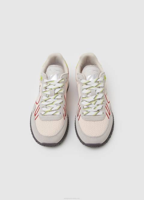 žene ružičasta holandske mrežaste tenisice za trčanje Pepe Jeans JZ8H604