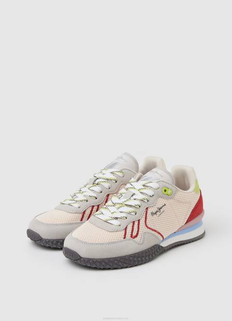 žene ružičasta holandske mrežaste tenisice za trčanje Pepe Jeans JZ8H604