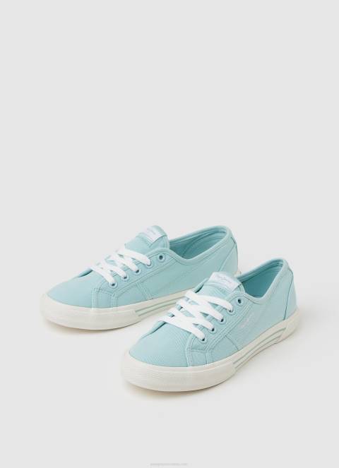 žene svijetlo vodeno zelena brady basic tenisice Pepe Jeans JZ8H631