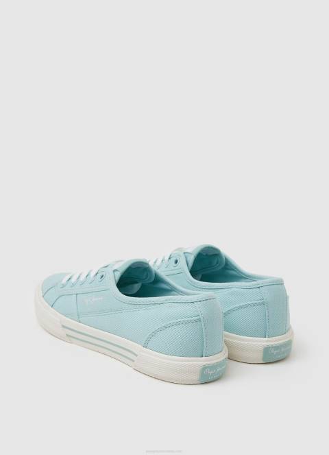 žene svijetlo vodeno zelena brady basic tenisice Pepe Jeans JZ8H631