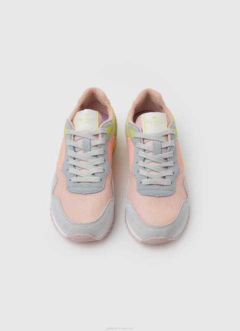 žene svježe ružičasto londonske tenisice za ludo trčanje Pepe Jeans JZ8H621