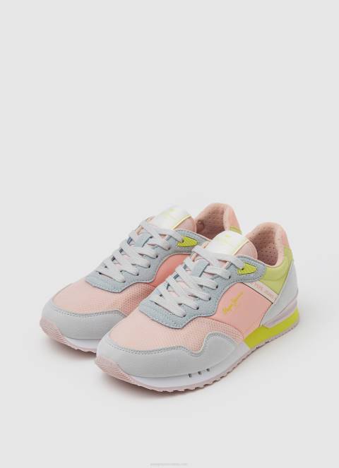 žene svježe ružičasto londonske tenisice za ludo trčanje Pepe Jeans JZ8H621