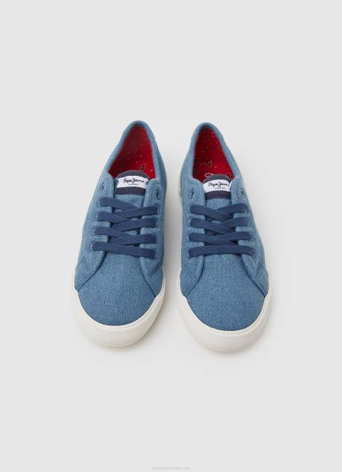 žene tvornički plava basic brady traper tenisice Pepe Jeans JZ8H633