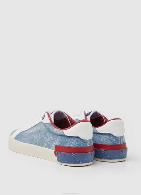 žene tvornički plava kenton traper platnene tenisice Pepe Jeans JZ8H627