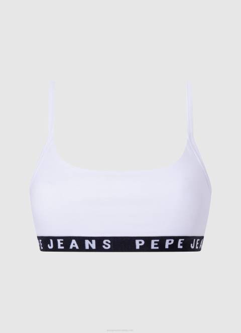 žene bijela klasične gaćice s otisnutim logom Pepe Jeans JZ8H537