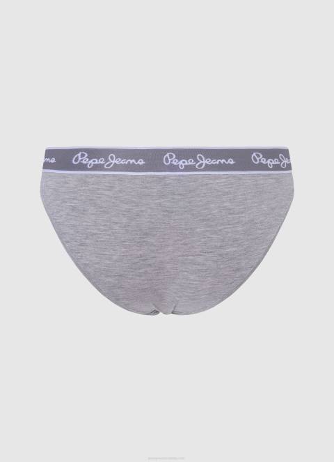 žene sivi lapor klasične gaćice s otisnutim logom Pepe Jeans JZ8H546