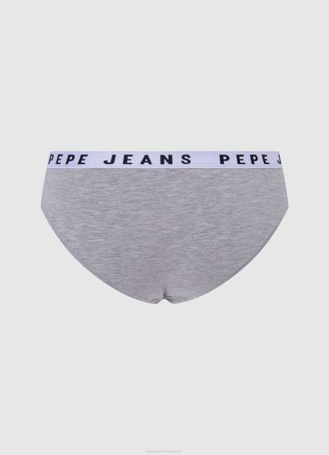 žene sivi lapor klasične gaćice s otisnutim logom Pepe Jeans JZ8H552