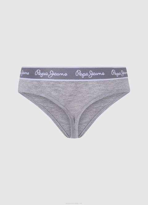 žene sivi lapor klasične tange s otisnutim logom Pepe Jeans JZ8H545