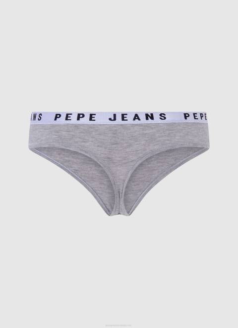 žene sivi lapor klasične tange s otisnutim logom Pepe Jeans JZ8H568