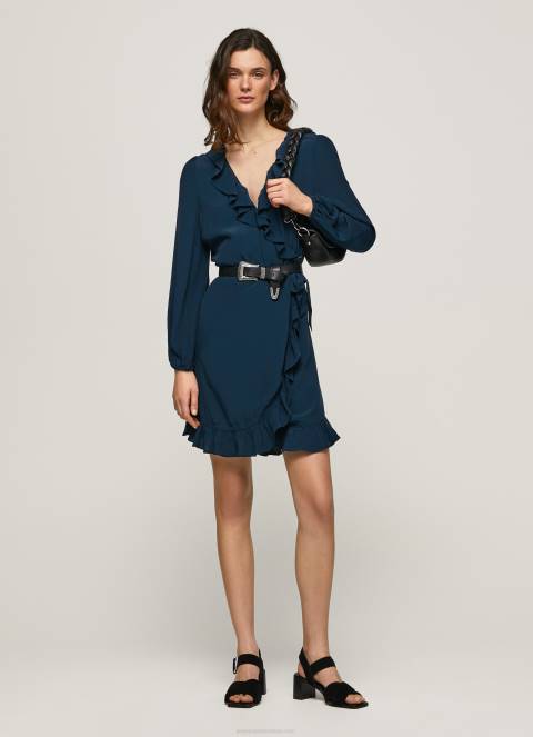 žene dulwich esha omotana kratka haljina Pepe Jeans JZ8H158