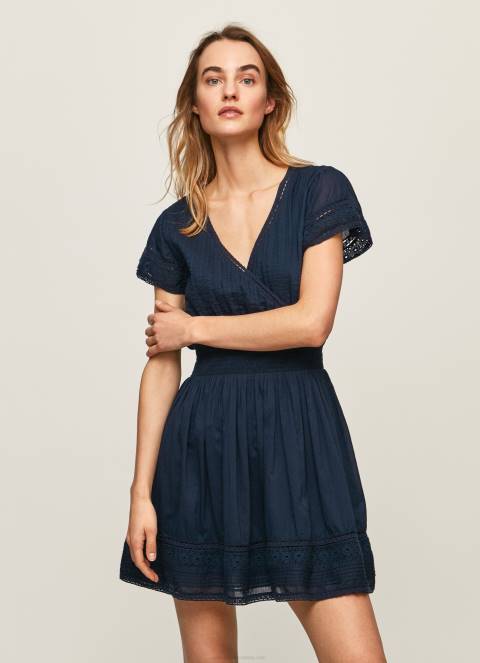 žene dulwich poete vezena pamučna haljina Pepe Jeans JZ8H220