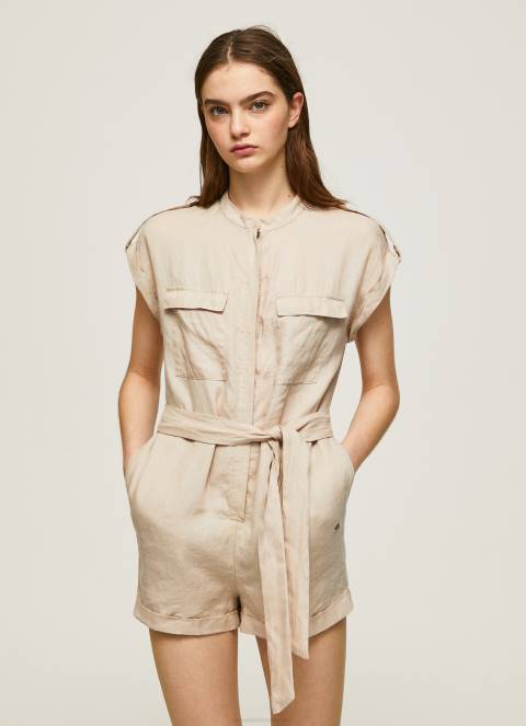 žene kamen kratki kombinezon s remenom Pepe Jeans JZ8H176