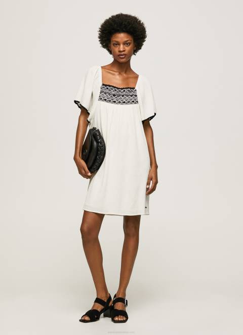 žene mousse bambula pamučna haljina Pepe Jeans JZ8H188