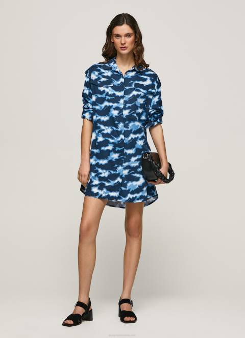 žene multi burnet kratka maskirna haljina Pepe Jeans JZ8H173