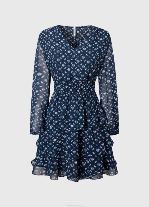 žene multi eyra mini haljina s printom Pepe Jeans JZ8H198