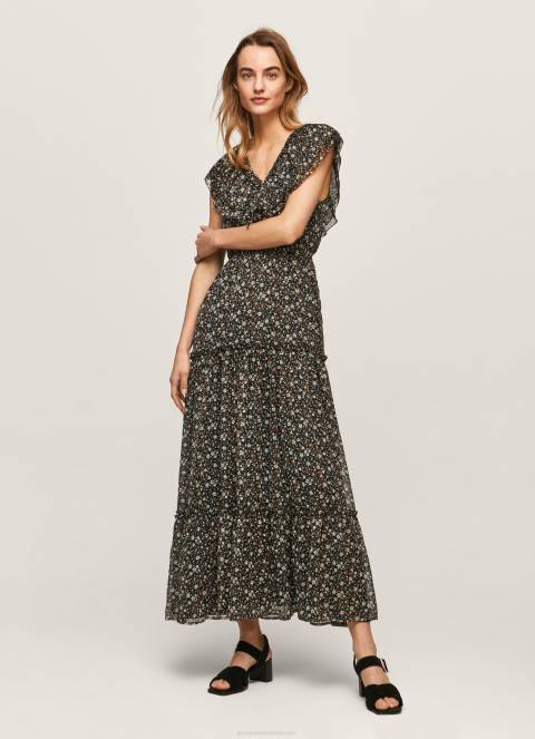 žene multi haljina od cvjetnog šifona Pepe Jeans JZ8H214