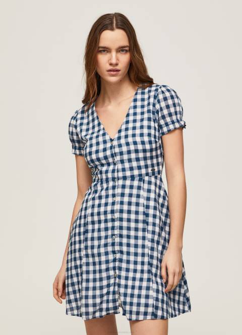 žene multi haljina s kariranim printom Pepe Jeans JZ8H184