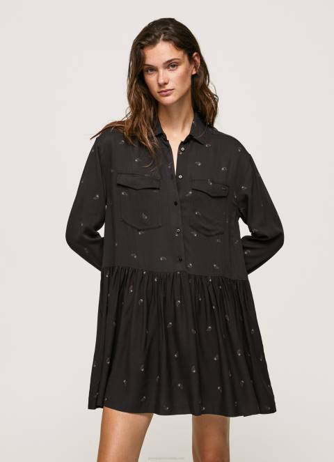 žene multi kratka haljina s paisley printom Pepe Jeans JZ8H155