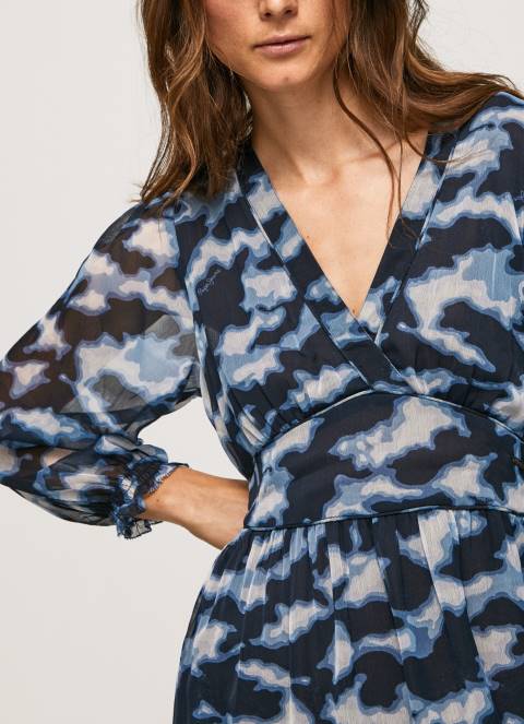 žene multi midi haljina s blita printom Pepe Jeans JZ8H194