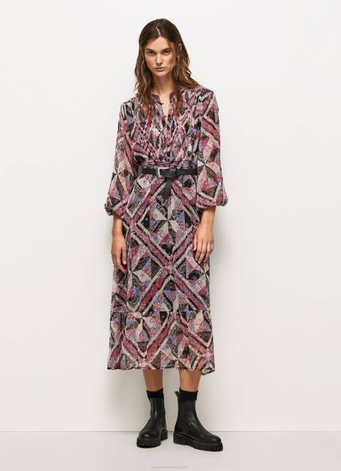 žene multi midi haljina s paisley detaljima Pepe Jeans JZ8H180