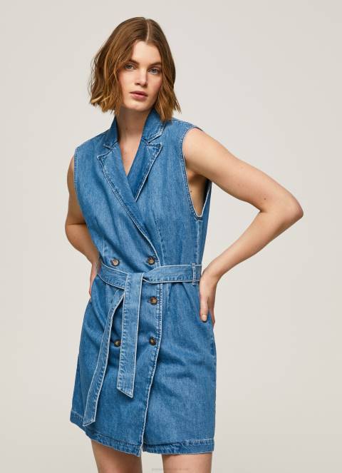 žene traper carmen kratka traper haljina Pepe Jeans JZ8H154