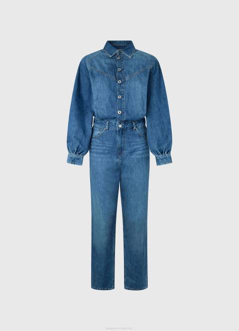 žene traper dugi pamučni traper kombinezon Pepe Jeans JZ8H147