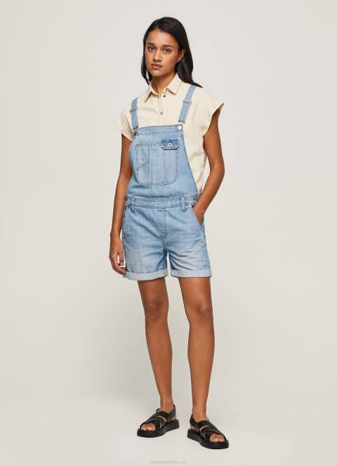 žene traper kratke hlače od pamučnog trapera Pepe Jeans JZ8H175