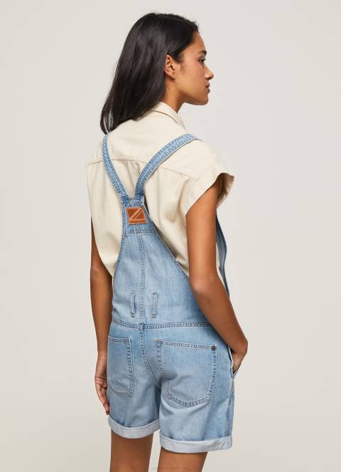 žene traper kratke hlače od pamučnog trapera Pepe Jeans JZ8H175