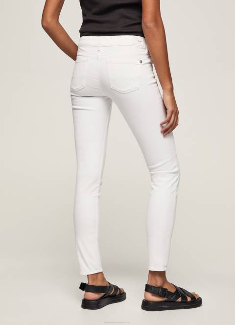 žene bijela klasične uske hlače Pepe Jeans JZ8H299