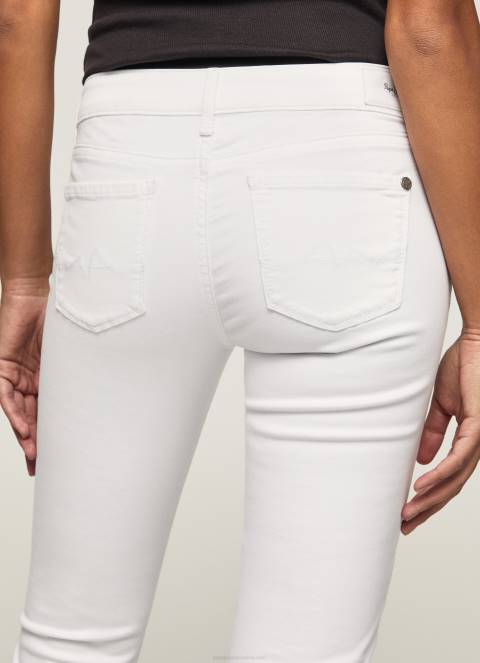 žene bijela klasične uske hlače Pepe Jeans JZ8H299