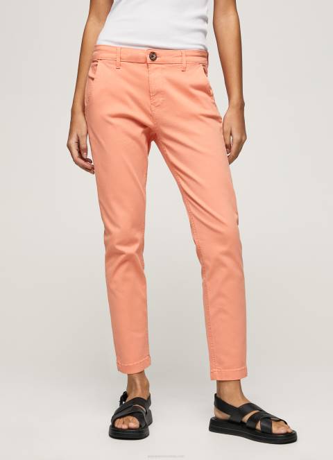 žene breskva maura obične chino hlače Pepe Jeans JZ8H308