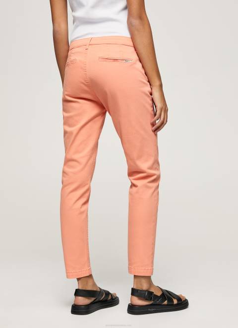 žene breskva maura obične chino hlače Pepe Jeans JZ8H308