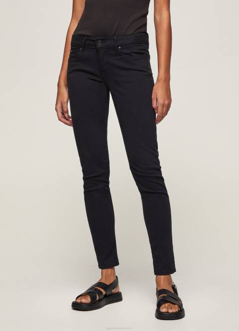 žene crno klasične uske hlače Pepe Jeans JZ8H297