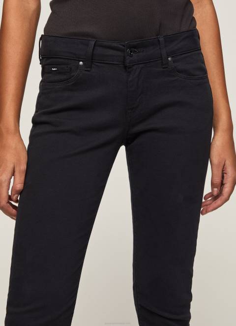 žene crno klasične uske hlače Pepe Jeans JZ8H297