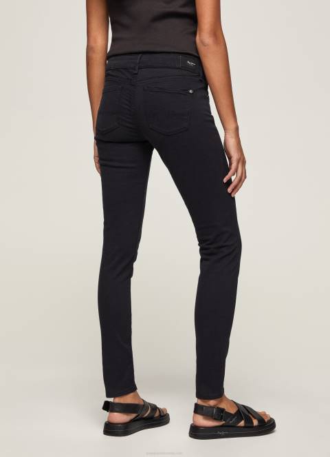 žene crno klasične uske hlače Pepe Jeans JZ8H297