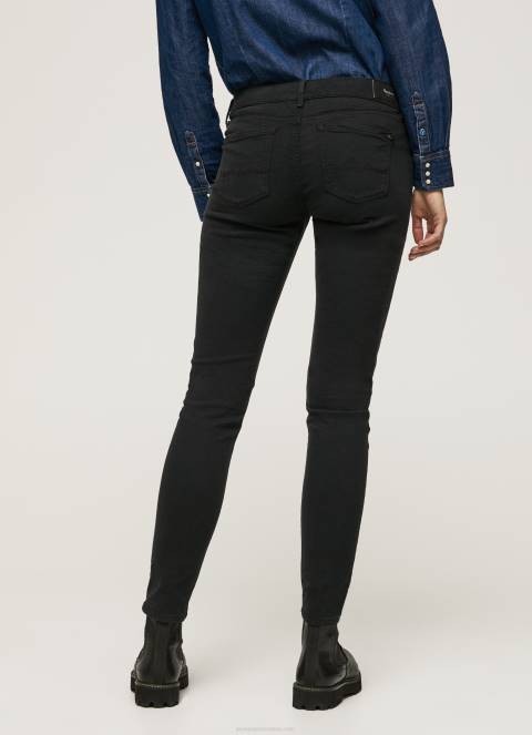 žene crno klasične uske hlače Pepe Jeans JZ8H297