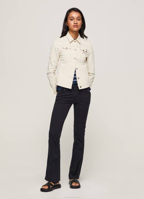 žene crno lepršave uske hlače Pepe Jeans JZ8H294