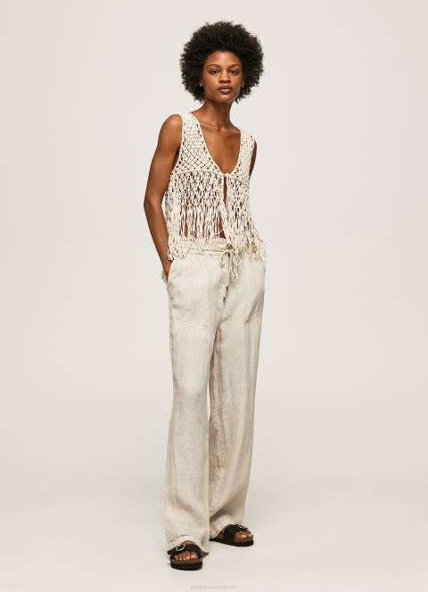 žene kamen lanene palazzo hlače Pepe Jeans JZ8H301